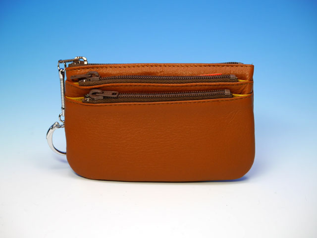 商品写真 三段ファスナー小銭入れ