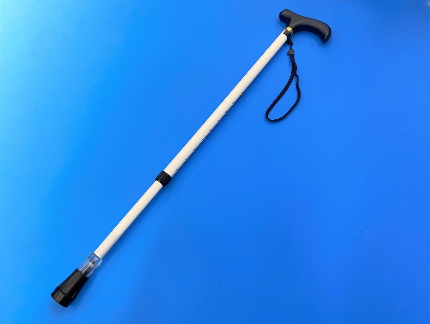 商品写真 L字サポートケーン長さ調節式フラッシュライト付き【非課税品】