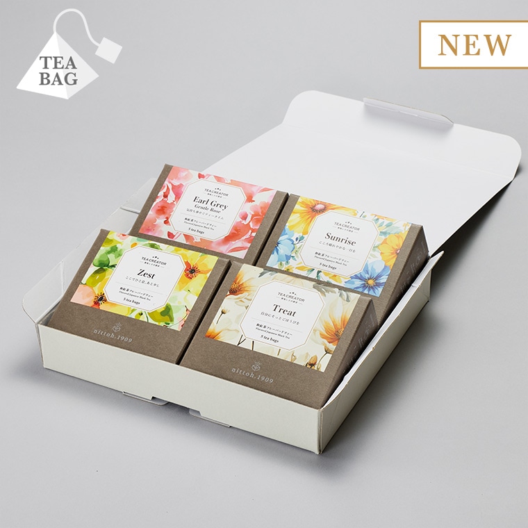 �¹���ե졼�С��ɥƥ������եȥ��å� ������5�ޡ�4���Earl Grey -Gentle Rose-��Sunrise��Zest��Treat��