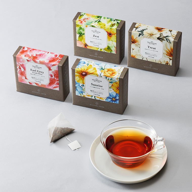 �¹���ե졼�С��ɥƥ������եȥ��å� ������5�ޡ�4���Earl Grey -Gentle Rose-��Sunrise��Zest��Treat��