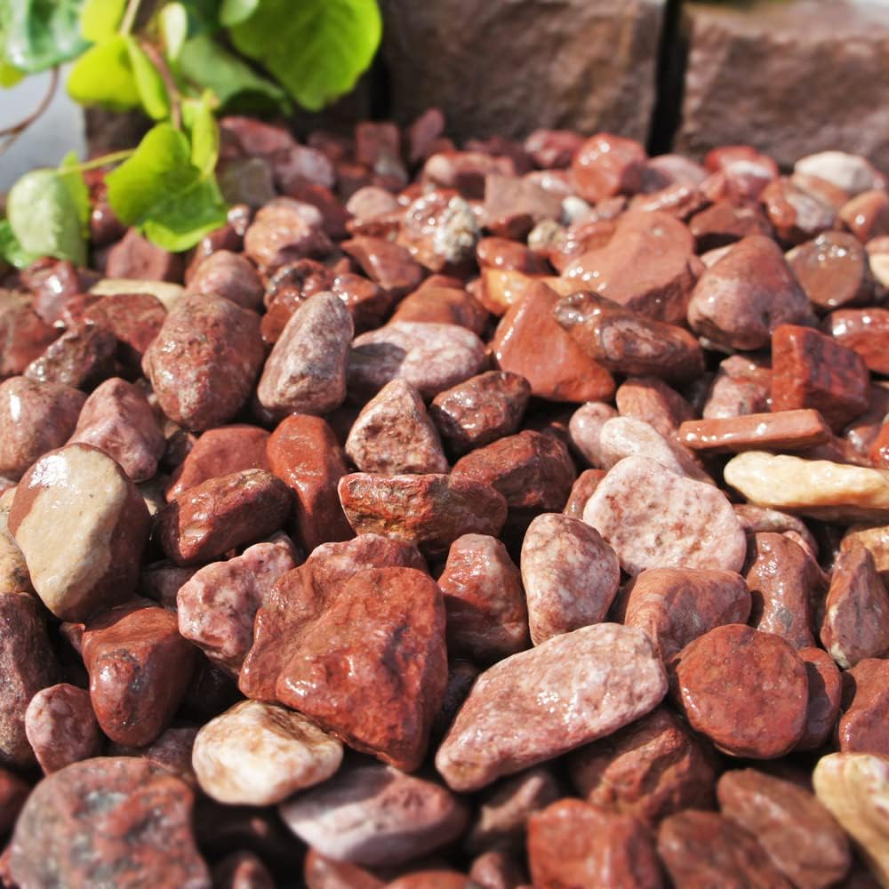 ［1.5cm］レッドスプレッド 玉砂利 赤 20kg