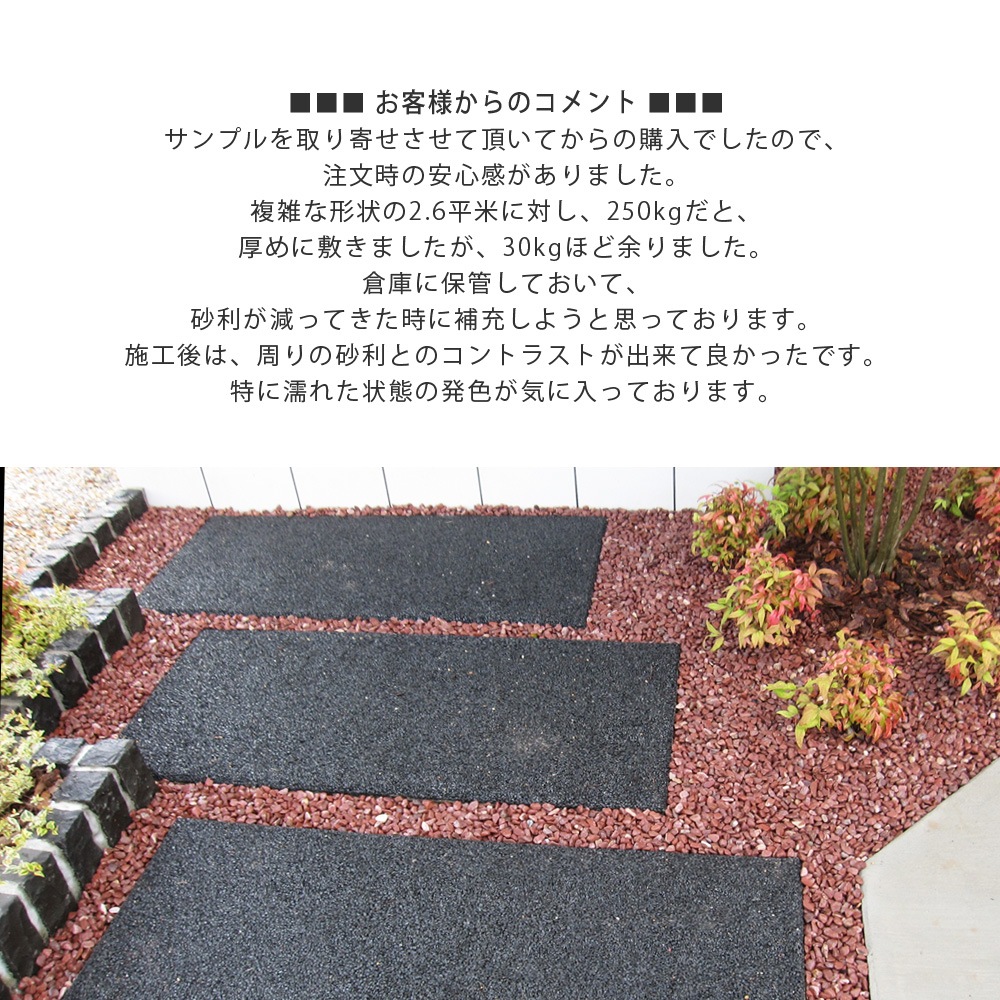 ［1.5cm］レッドスプレッド 玉砂利 赤 20kg