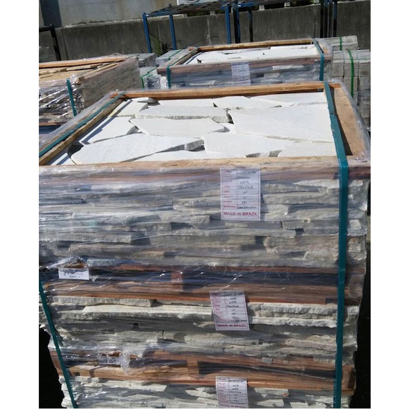 [約0.5平米] アルビノホワイト 厚手  厚み10～30mm  乱形石