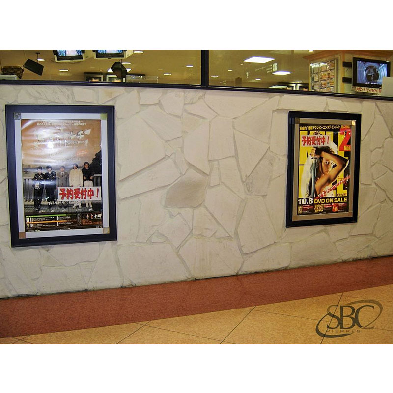 [約1平米] アルビノホワイト 厚手  厚み10～30mm  乱形石