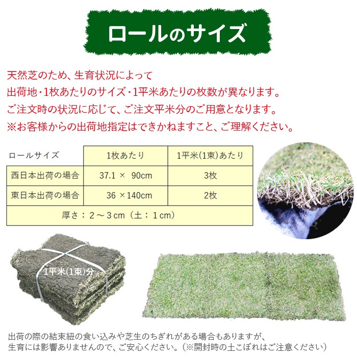 [ロール 2平米分] NT22 高級天然芝 省管理 高麗芝 国産 【通常便出荷】