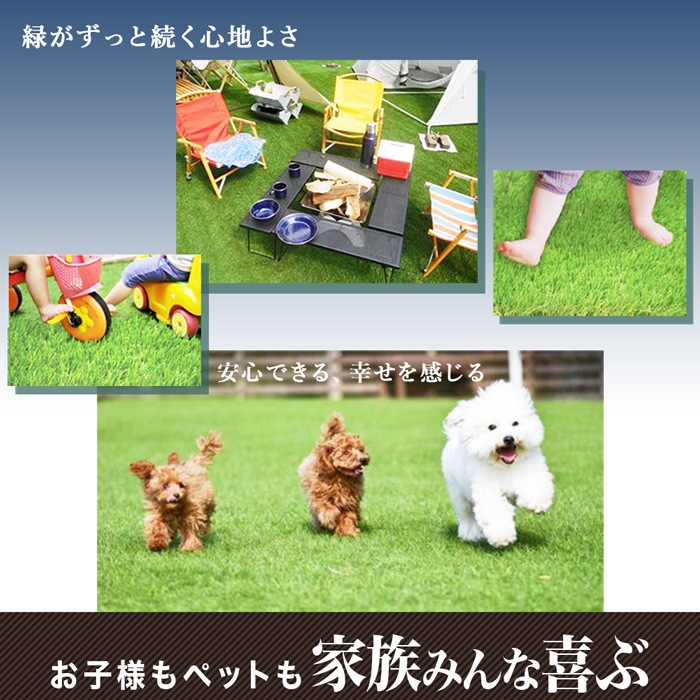 [2m×10m] ターフグランデ プレミアム 芝丈25mm/35mm 専用ピン付 人工芝 NITTOSEKKO