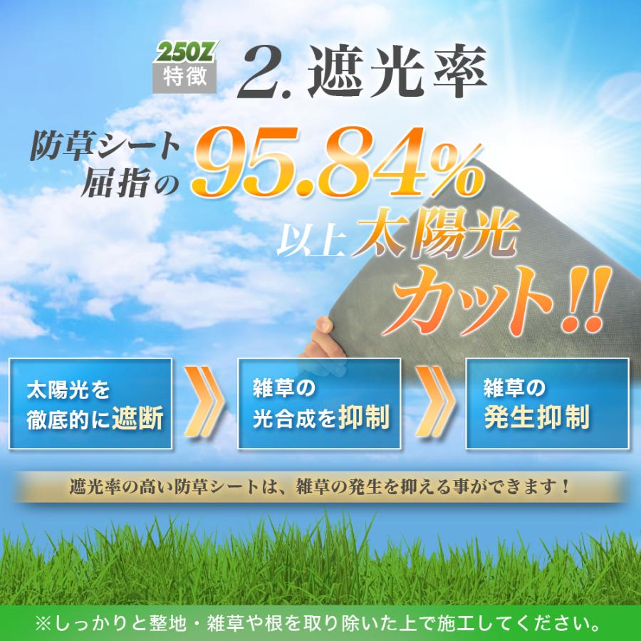 個人宅配送OK[2m×50m] GreenArts 250Z  防草シート  NITTOSEKKO