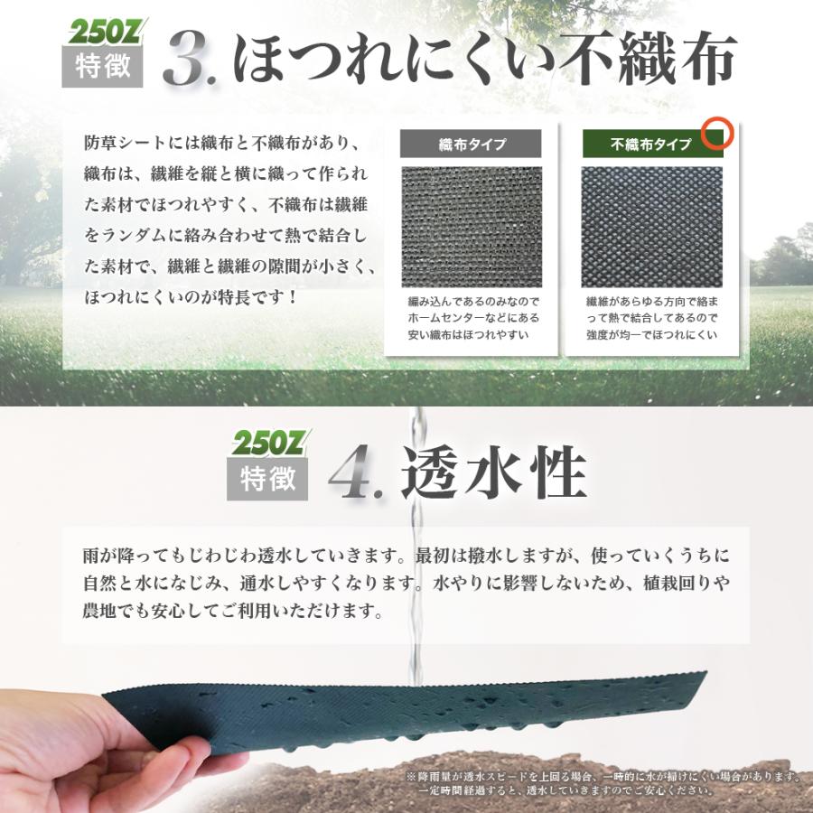 個人宅配送OK[2m×50m] GreenArts 250Z  防草シート  NITTOSEKKO