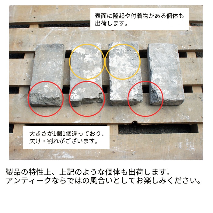 ［24.5×11.4×6cm］ネログランデ 6個  アンティークレンガ  NITTOSEKKO