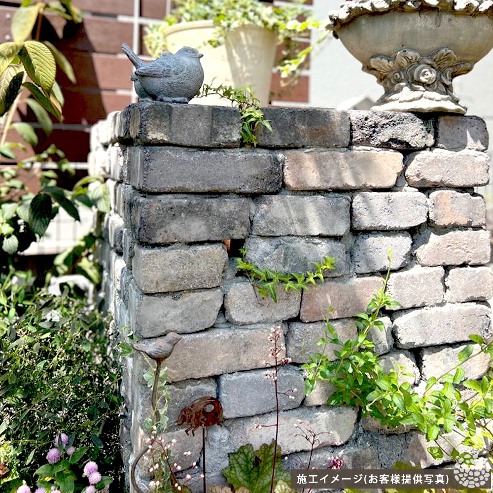 ［厚み6.5cm 割れ］ネロハーフ 約1平米  アンティークレンガ  NITTOSEKKO