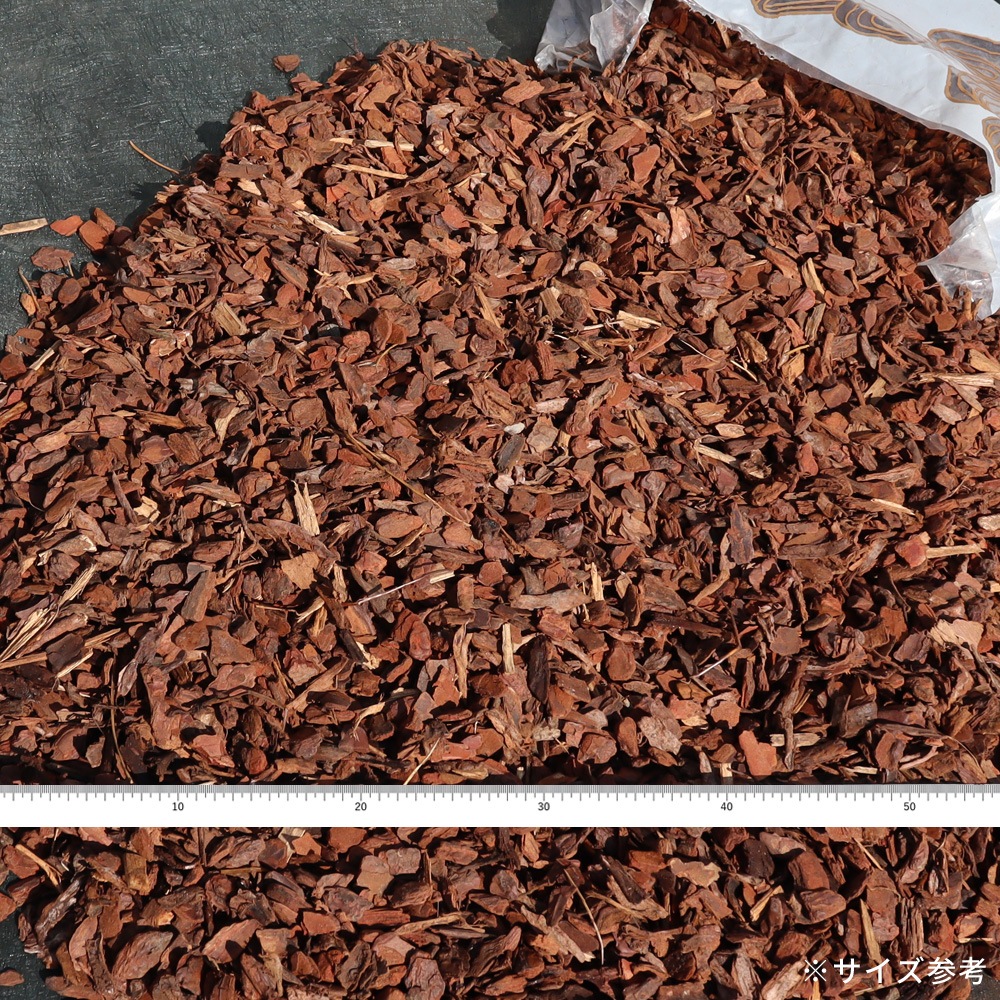 個人宅配送OK[ワケあり][Sサイズ][50L] WAVE BARK ウェイブバーク 天然木 バークチップ NITTOSEKKO