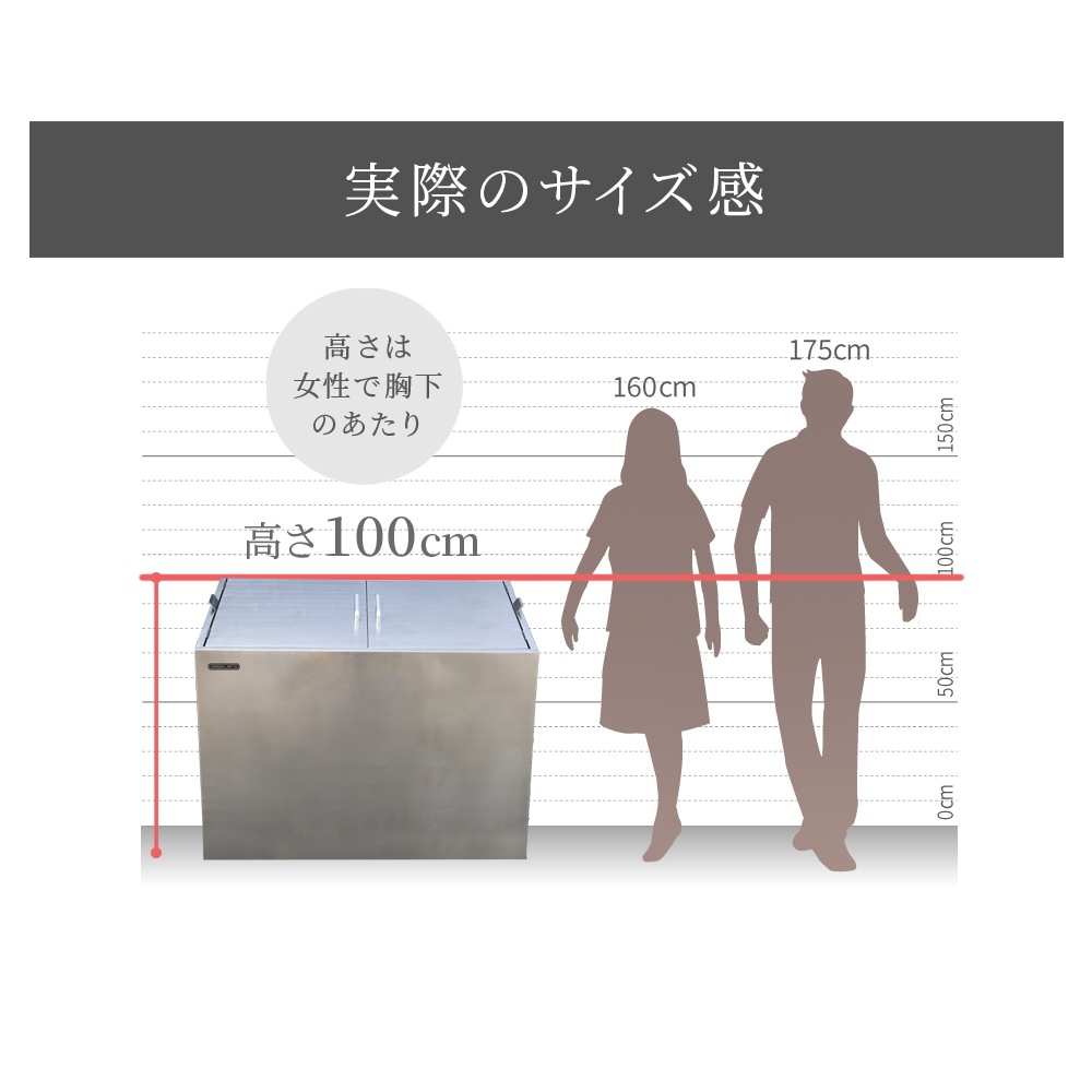 個人宅配送OK［DBK1200-S] GreenArts ゴミストッカー ステンレス/シルバー 観音開き 完成品 NITTOSEKKO