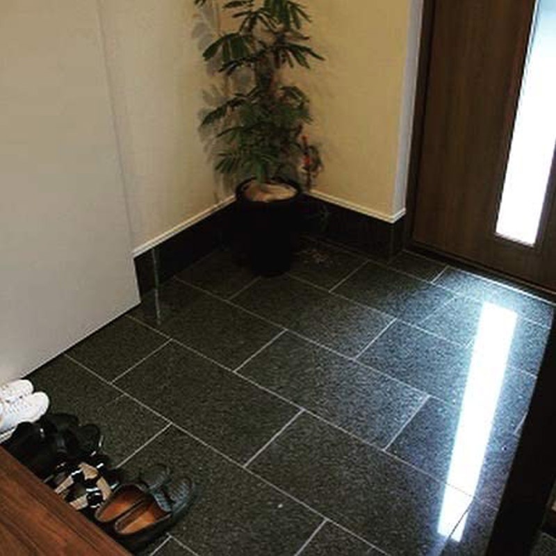 ［600×300×13mm］板石 グレー 御影石 （表面：本磨き） 3枚セット