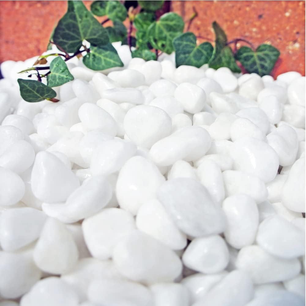 ［1.5cm］ホワイトパールスプレッド 玉砂利 白 20kg