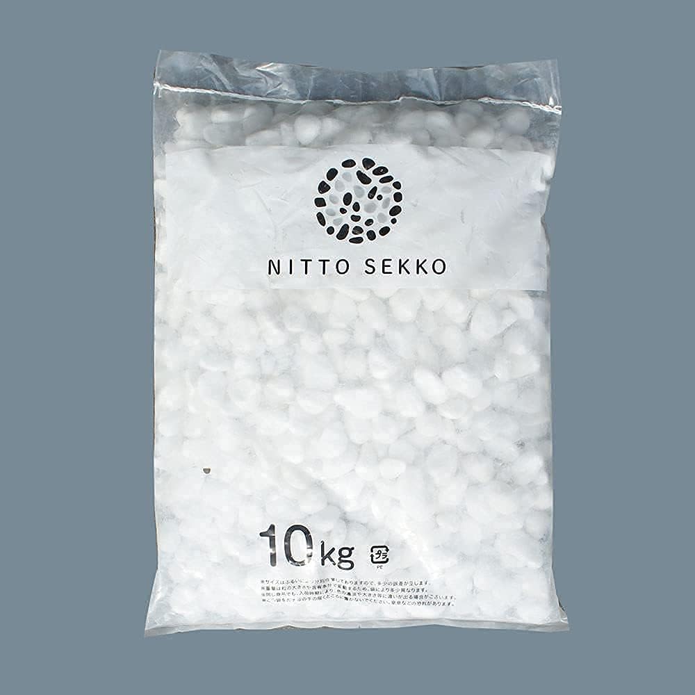 ［1.5cm］ホワイトパールスプレッド 玉砂利 白 20kg