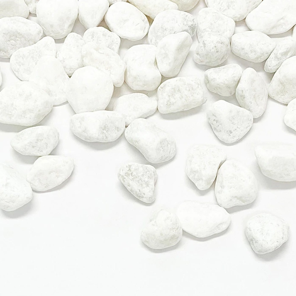 ［3cm］ホワイトパールスプレッド 玉砂利 白 20kg