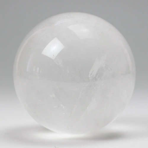 天然水晶玉 70mm 485g 〔5104〕：天然水晶玉 ～ 極上水晶丸玉を