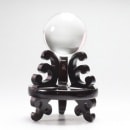 天然水晶玉　クリスタル　32.3mm 台座追加選択　右水晶最高級天然水晶〔3306-3〕|最高級品（ランクAAA）|天然水晶玉 〜 極上水晶丸玉を超破格値で大放出！〜