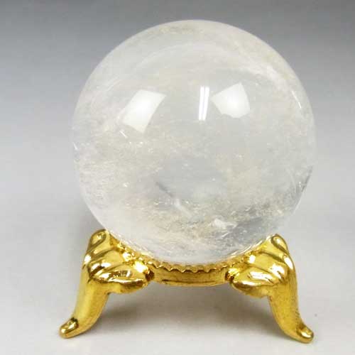 天然水晶玉 33.5mm 〔5401〕：天然水晶玉 ～ 極上水晶丸玉を超破格値で