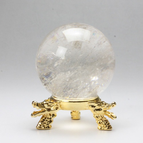 ［お値下げ］天然水晶玉　約45mm 天然水晶丸玉 45mm 天然石販売 名取貴石 天然石原石鉱物結晶