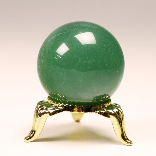 グリーンクオーツ丸玉 30mm 〔4479〕：天然水晶玉 ～ 極上水晶丸玉を超