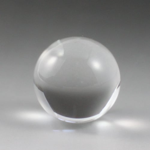 天然水晶玉A 44.2mm(1.45寸） 123g 極上透明水晶 〔2602〕：天然水晶玉
