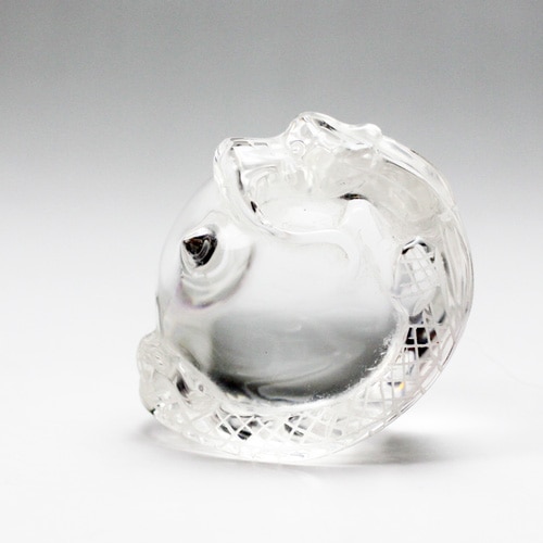 水晶　クリアクォーツ　宝珠　右らせん　41.5㎜ 水晶 クリアクォーツ 宝珠 右らせん 41.5㎜