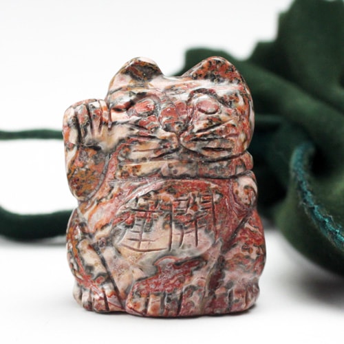 招き猫 三毛猫 〔4182〕：開運商品- | クリスタルマート - 天然石