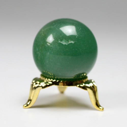 グリーンクオーツ丸玉 30mm 〔4479〕：天然水晶玉 ～ 極上水晶丸玉を超