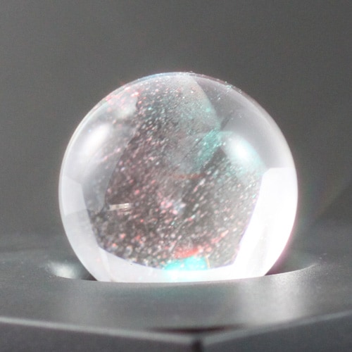 無色透明　天然水晶玉 AAA無色透明！最高級天然本水晶玉☆70.4mm☆鑑別書付 - 水晶