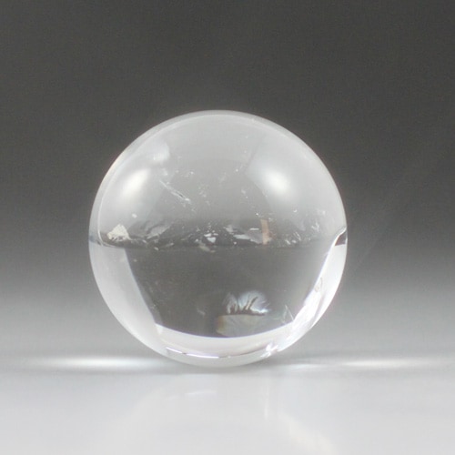 天然水晶玉 クリスタル 49mm（1.6寸） 163.9g 〔2595〕：天然