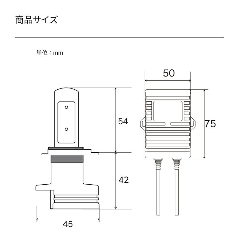 H4 ڥХ󡦷ڥȥ ɸǥ LEDإåɥ饤4500/5000lm(롼)6000K ָб 12VѡWD004K