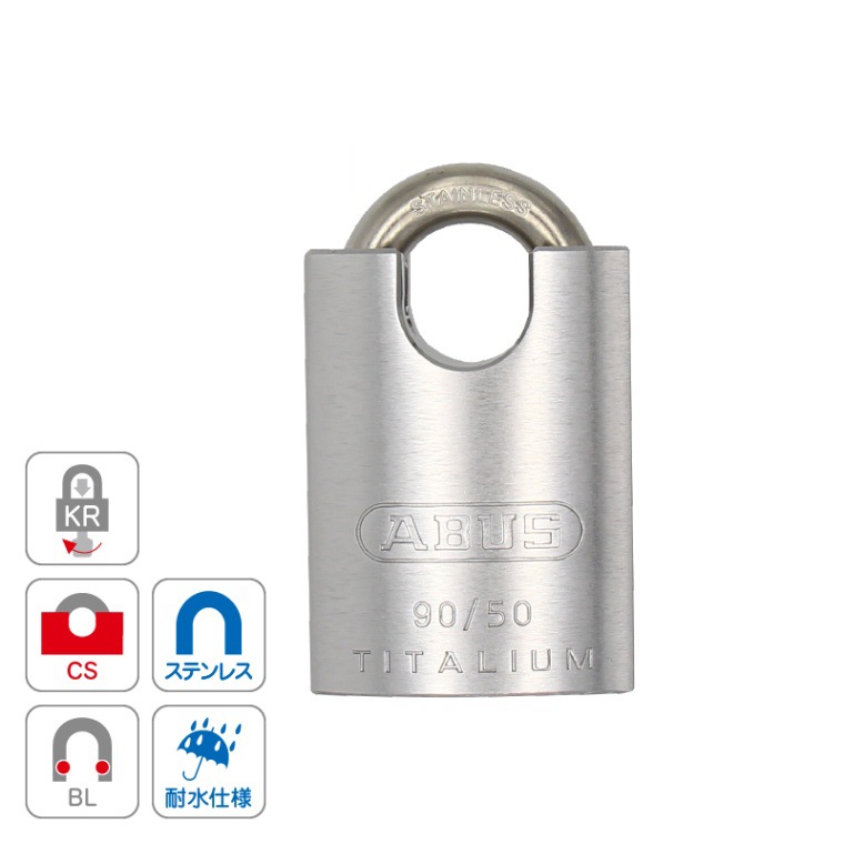 ABUS �������ꥦ�� �ѿ� ����� �ü쥢��ߥ˥��� ���ƥ�쥹 �����к� ���̲� ���졼�� ��󥿥륳��ƥ� ���Х� TITALIUM 90RK