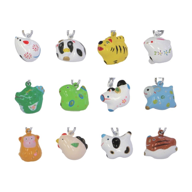 十二支鈴】12の干支から選べる かわいいお守りキーホルダー 子 丑 寅