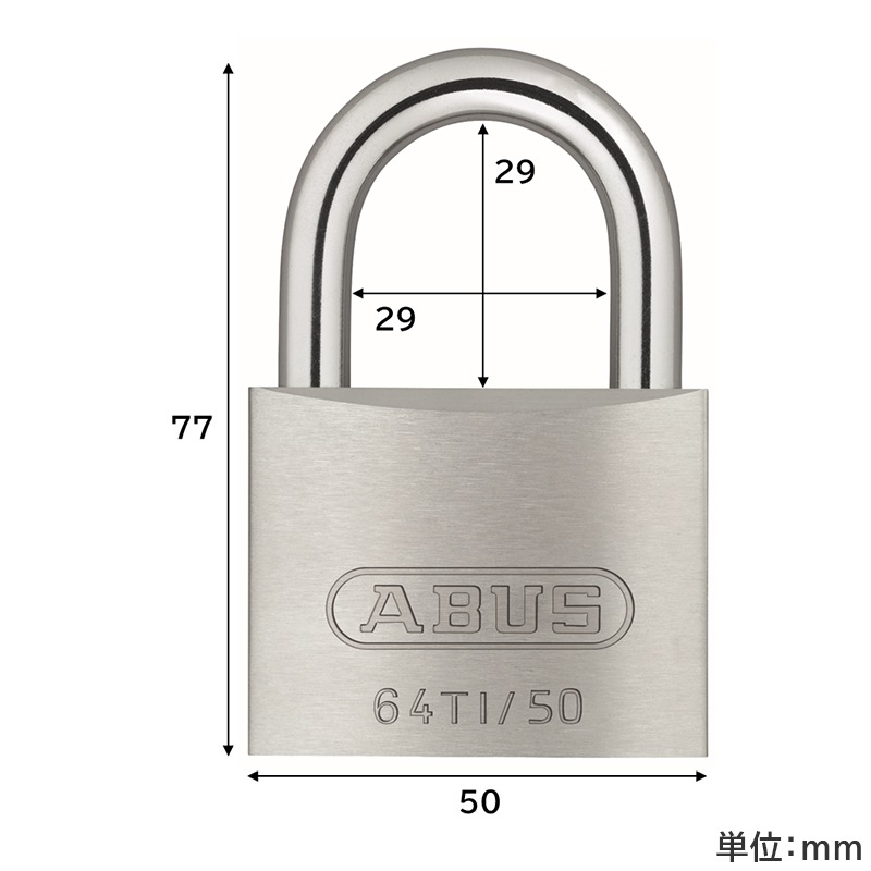 ABUS �������ꥦ�� ����� Ʊ�츰�б��� �ü쥢��ߥ˥��� �ʥΥץ��ƥ��ȥ�å� ���� ���Х� TITALIUM 64TI