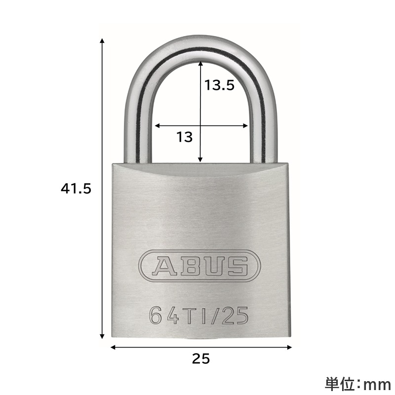 ABUS �������ꥦ�� ����� Ʊ�츰�б��� �ü쥢��ߥ˥��� �ʥΥץ��ƥ��ȥ�å� ���� ���Х� TITALIUM 64TI