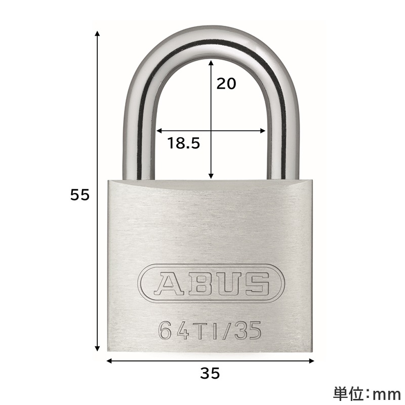 ABUS �������ꥦ�� ����� Ʊ�츰�б��� �ü쥢��ߥ˥��� �ʥΥץ��ƥ��ȥ�å� ���� ���Х� TITALIUM 64TI