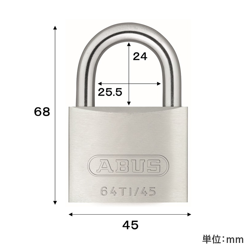 ABUS �������ꥦ�� ����� Ʊ�츰�б��� �ü쥢��ߥ˥��� �ʥΥץ��ƥ��ȥ�å� ���� ���Х� TITALIUM 64TI