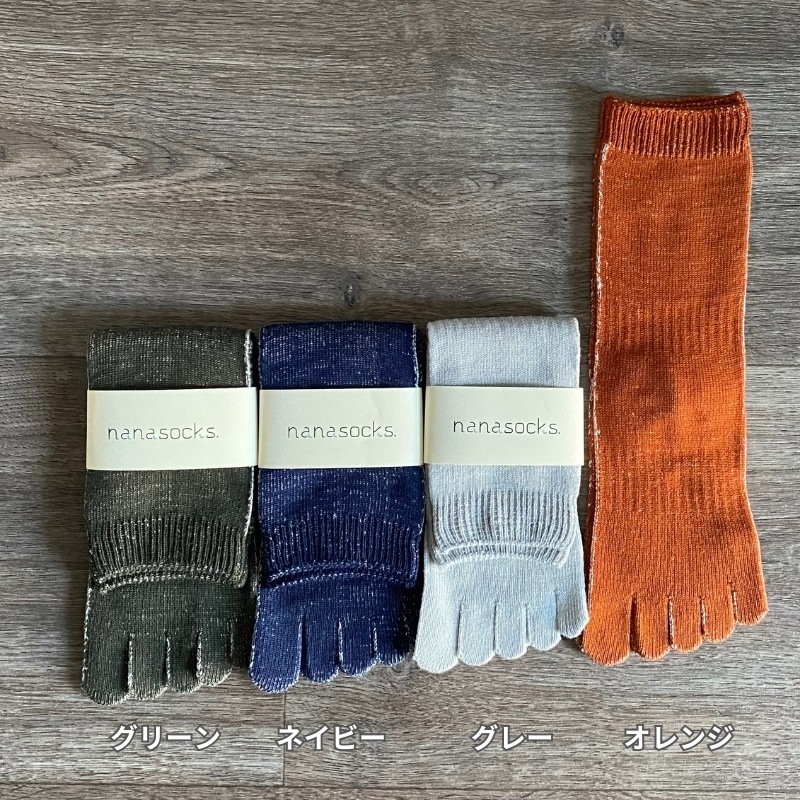 五本指ソックス ミドル レディース 綿混 履き口 痛くない 吸水速乾 抗菌防臭