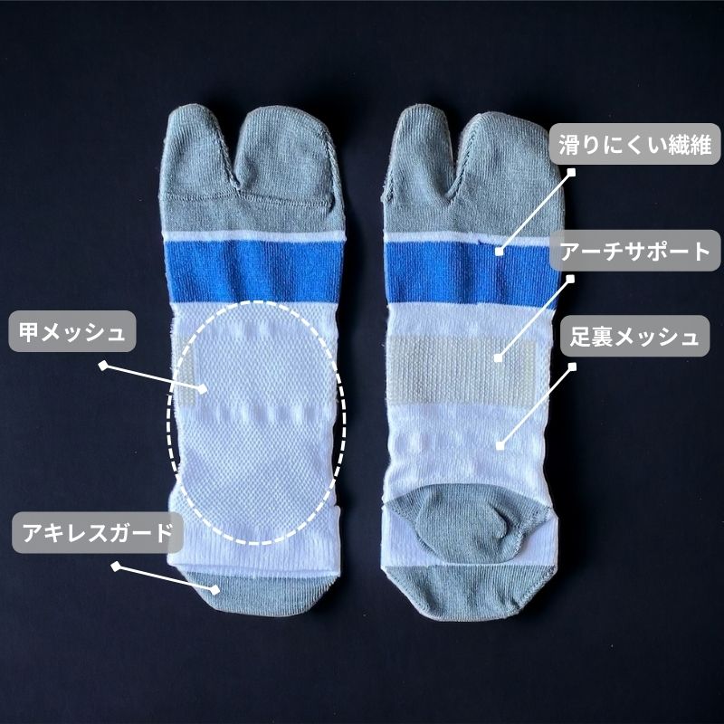 ゴルフ足袋グリップソックス