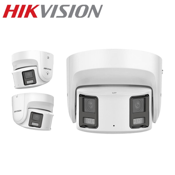 【提携倉庫より発送】[HIKVISION] [IP-8M] 24時間カラーデュアルレンズパノラ?IPカメラ/DS-2CD2387G2P-LSU/SL/逆光,露出,ハイライト補正/侵入検知ライト/警告アラーム/人,車,ライン,エリア検知/動き検知ライティング/LED 30M/H.265+/PoE/防水/SDカード可/イベント,オ?ディオアラーム/マイク内蔵/メタル素材