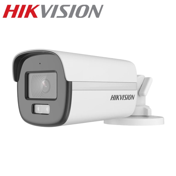 [HIKVISION] [ハイブリッド-5M] 24時間カラーAIカメラ/DS-2CE12KF0T-LF/TVI,AHD,CVI/動き検知ライティング/逆光,露出,ハイライト補正/40M IR/防水