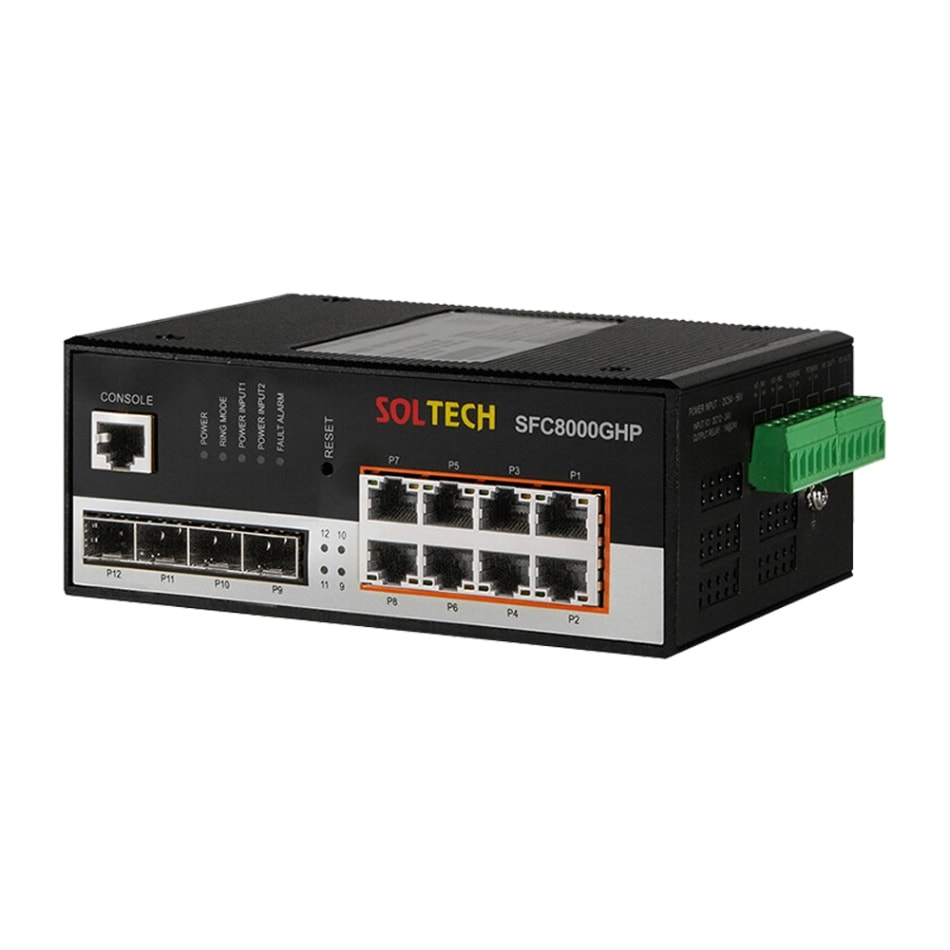 [SOLTECH] 1G UTP(PoE) 8Port 1G SFP 2Slot/2.5G SFP 2Slot/POEイーサネットスウィッチハーブ/SFC8000GHP