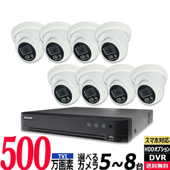 新品 PR-RA508 8チャンネルレコーダー　500万画素カメラ2台セット 新品 PR-RA508 8チャンネルレコーダー 500万画素カメラ2台セット