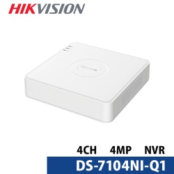 400万画素 HIKVISION(ハイクビジョン)NVRレコーダー スマホ監視 日本語マニュアル付き 防犯カメラ 4チャンネル DS-7104NI-Q1 ロゴなし 無地箱