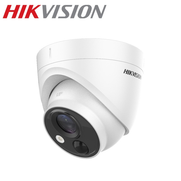【提携倉庫より発送】[HIKVISION] [TVI-2M] 防犯カメラ/LEDアラームカメラ/侵入検知 LED＋警告アラーム/DS-2CE71D8T-PIRLO/夜間20M EXIR/防水