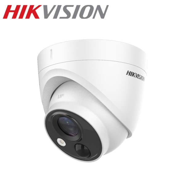 【提携倉庫より発送】[HIKVISION] [TVI-5M] 防犯カメラ/LEDアラームカメラ/侵入検知 LED＋警告アラーム/DS-2CE71H0T-PIRLO/夜間20M EXIR/防水
