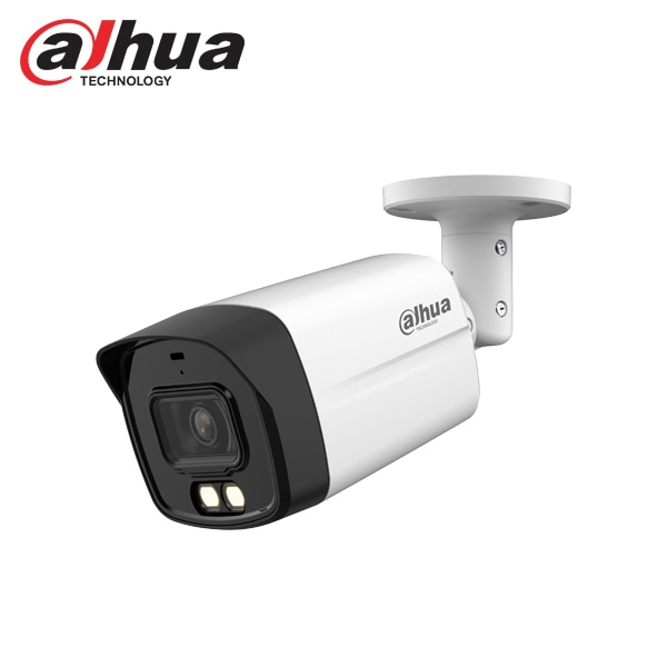 [DAHUA] [ハイブリッド-2M] 防犯用カラーカメラ 200万画素 屋外用 バレット型 1080P 夜間40ｍ 露出逆光補正 マイク内蔵 HAC-HFW1239TLMN-IL-A