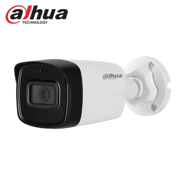 [DAHUA] [ハイブリッド-8M] 防犯カメラ 4K UHD 800万画素 屋外用 バレット型 マイク内蔵 夜間80ｍ リアルタイム 露出逆光補正 防水 HAC-HFW1800TLN-A