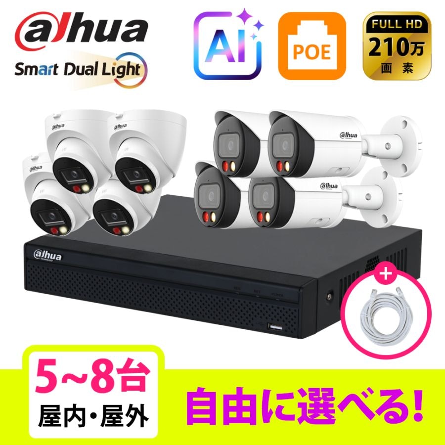 カメラ5～8台セット,243万画素セット | No.1 CCTV
